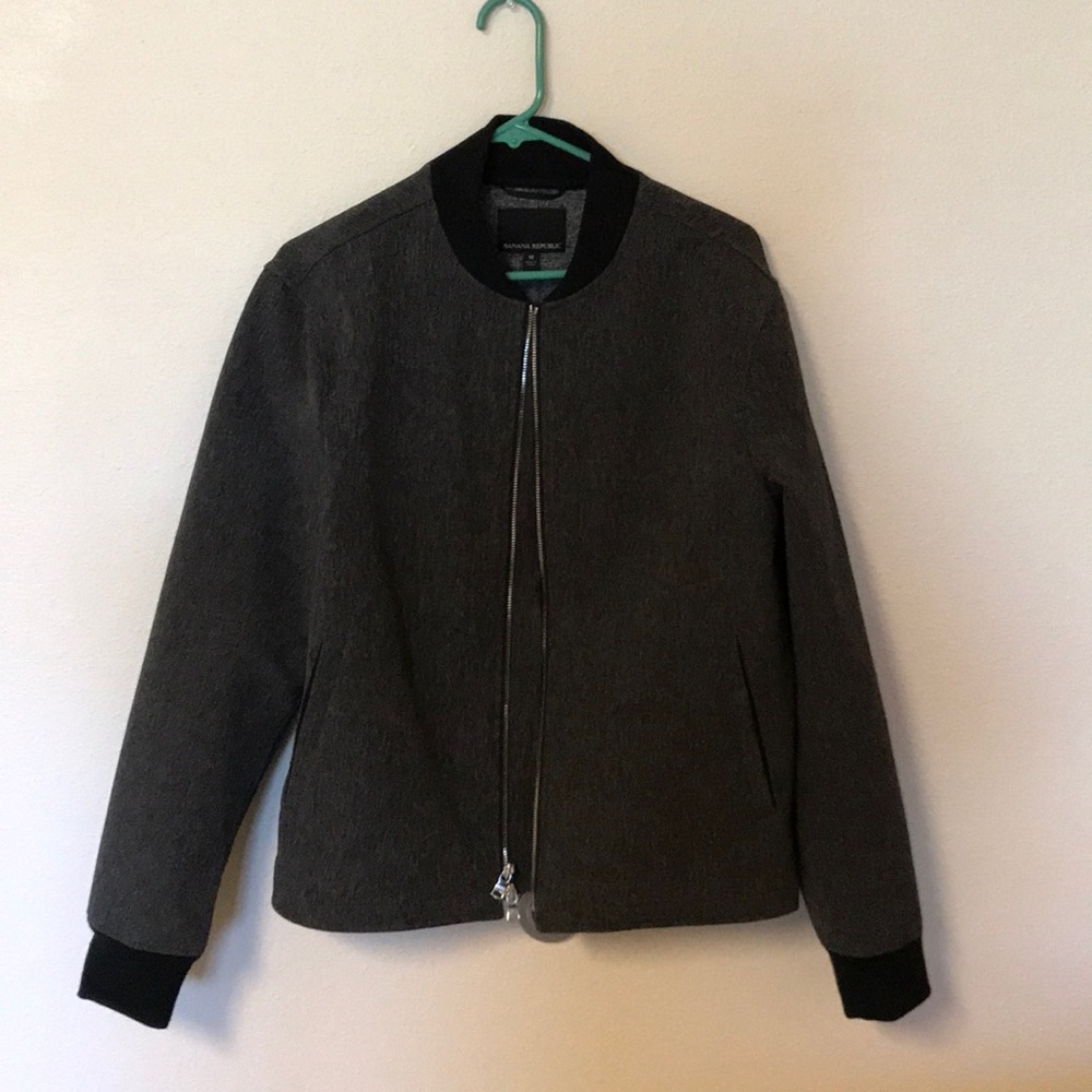 Black Banana Republic Bomber Jacket